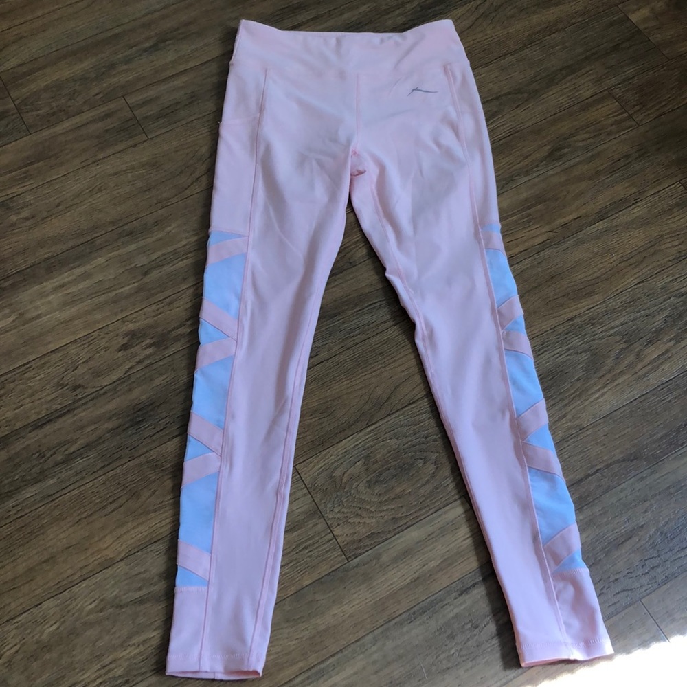 Baby pink workout leggings